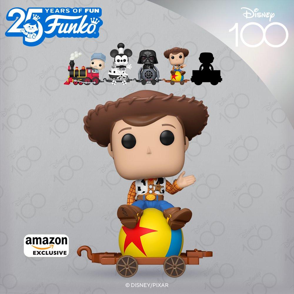 Disney 100 Funko Pop Lineup Adds Toy Story Woody To The Train Set