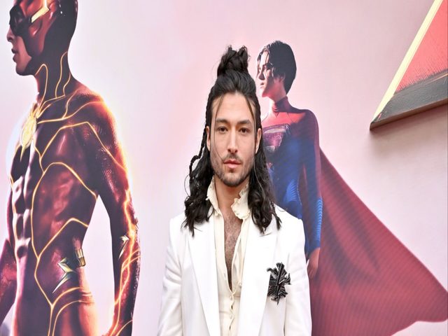 Ezra Miller Makes Rare Public Appearance at 'The Flash' Premiere