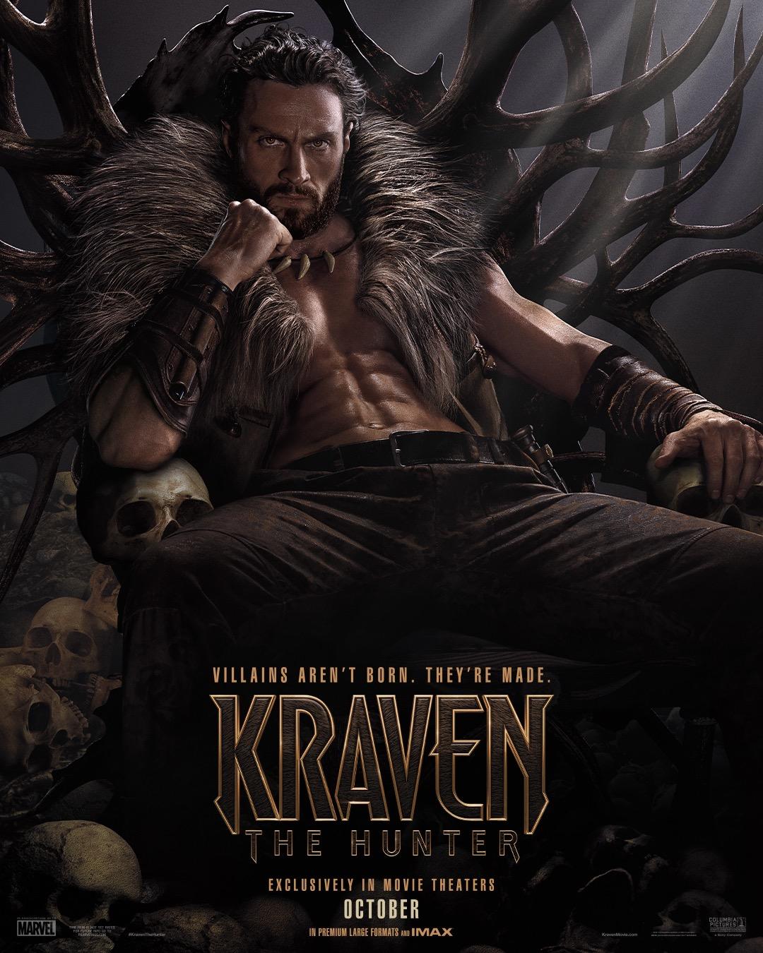Kraven the Hunter Reveals First Look at Aaron TaylorJohnson's Spider