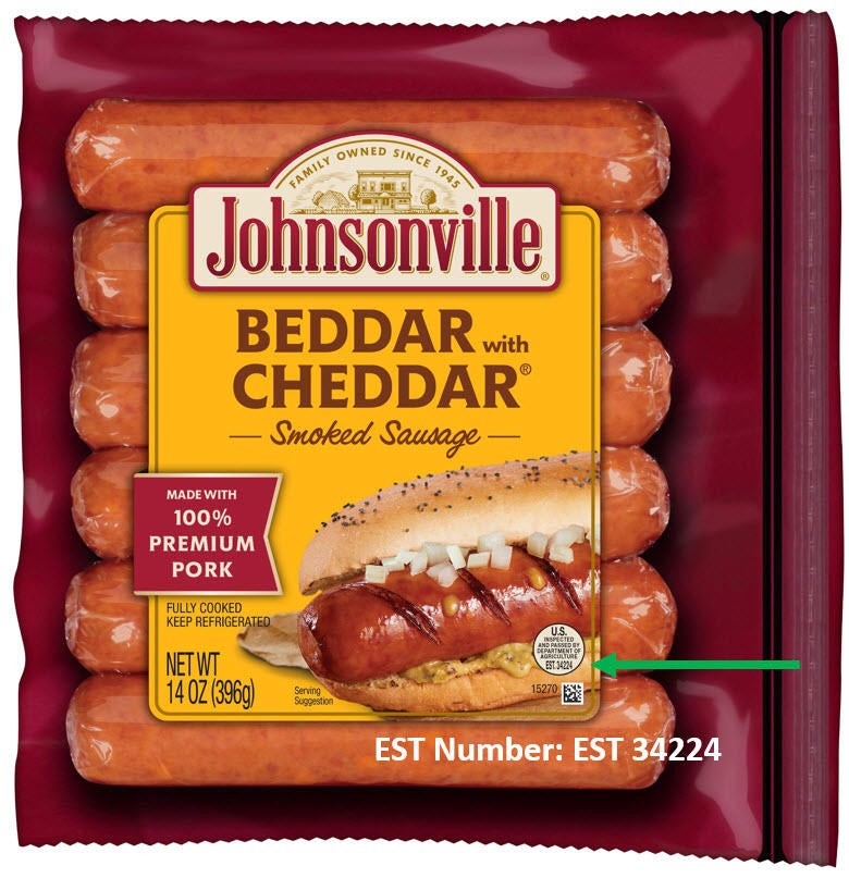 Johnsonville Recalls More Than 42,000 Pounds of Smoked Sausage