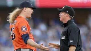 Dodgers defeat Astros thanks to controversial balk call on Ryne Stanek;  Houston pitcher, Dusty Baker ejected 