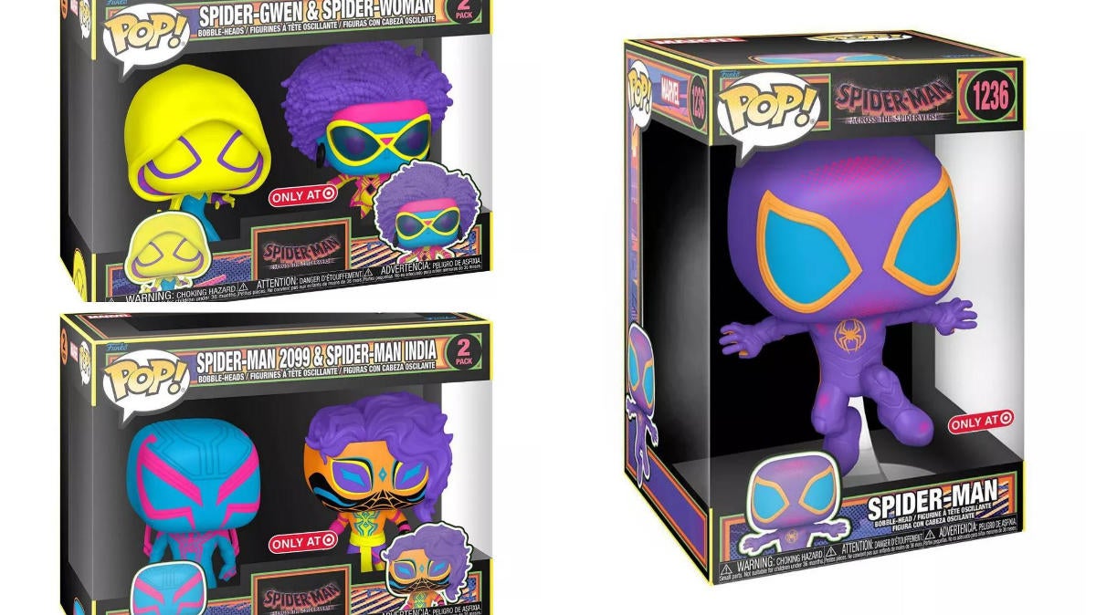 Funko Adds Black Light Exclusive Pops to Spider-Man: Across the  Spider-Verse Lineup
