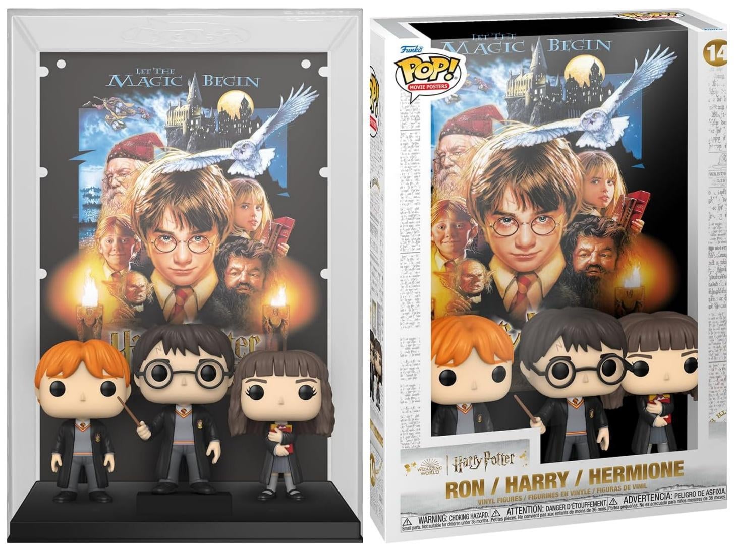 Harry Potter and the Sorcerer's Stone Movie Poster Funko Pop Includes 3  Figures