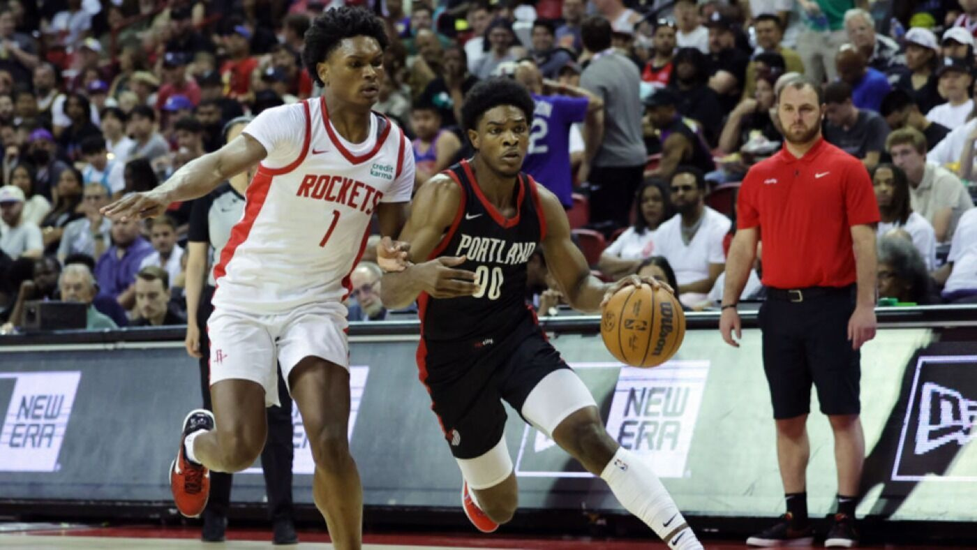 Scoot Henderson dazzles in Summer League debut before leaving with shoulder injury