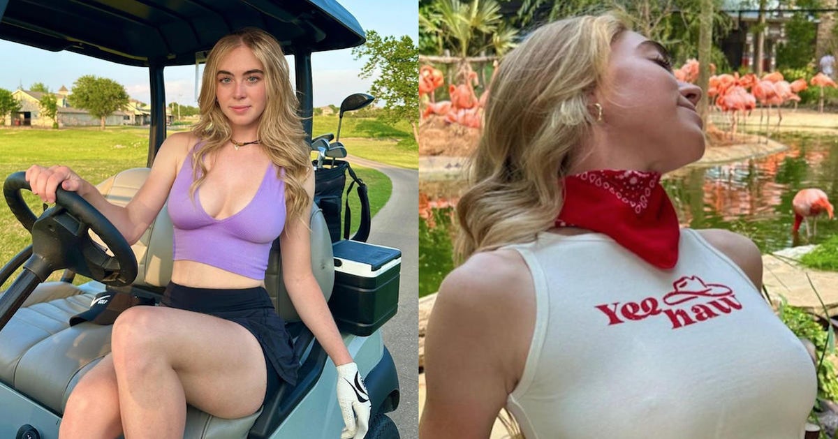 Golfer Grace Charis' Stuns in 'Yee Haw' Top