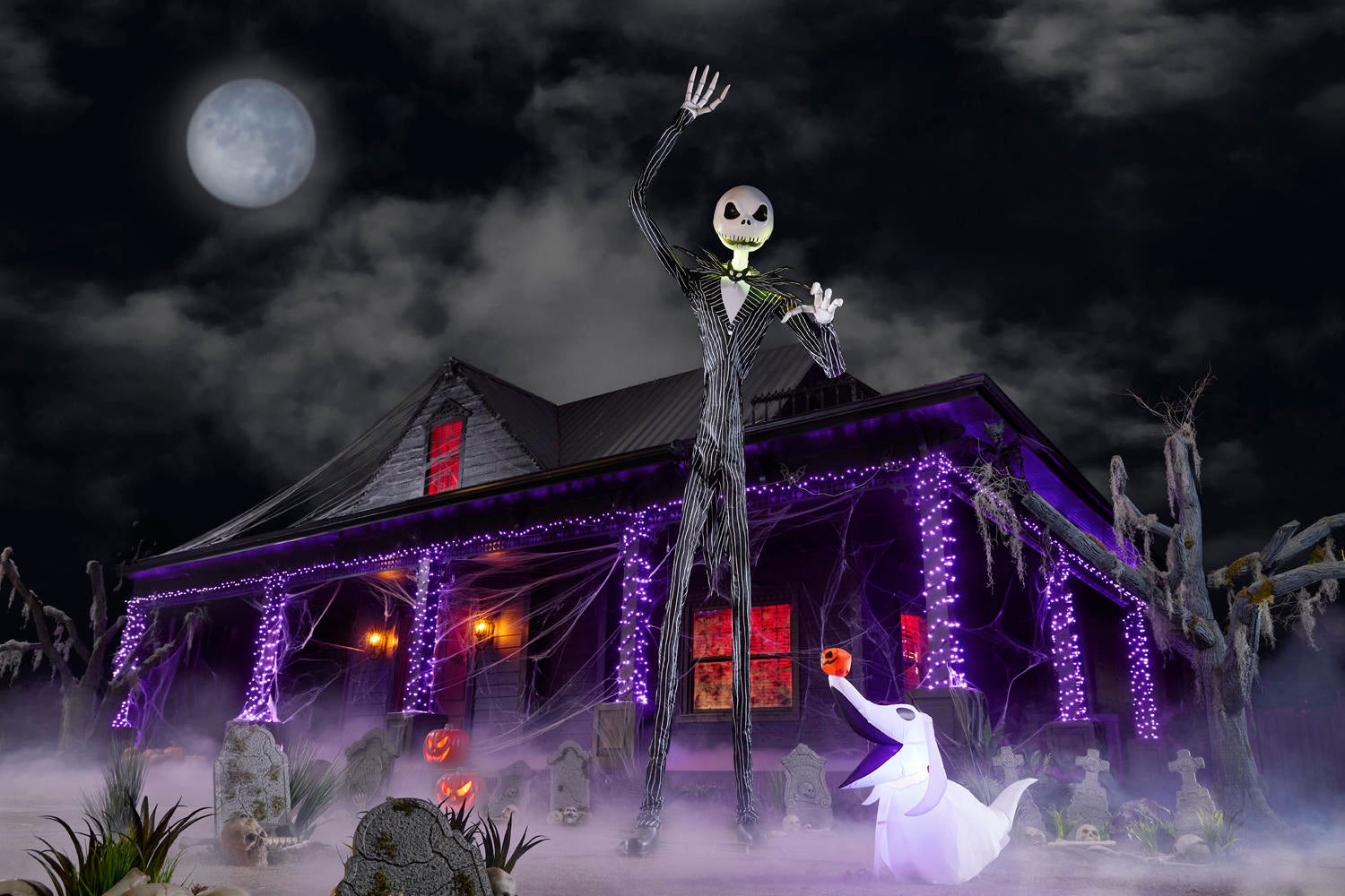 The Home Depot Adds Jack Skellington Marsh Monster And More To   13 Ft Animated Jack Skellington 