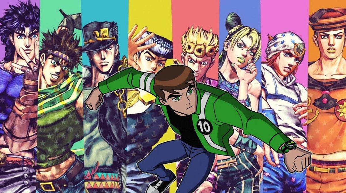 Stand de jojo so que sao aliens do ben 10