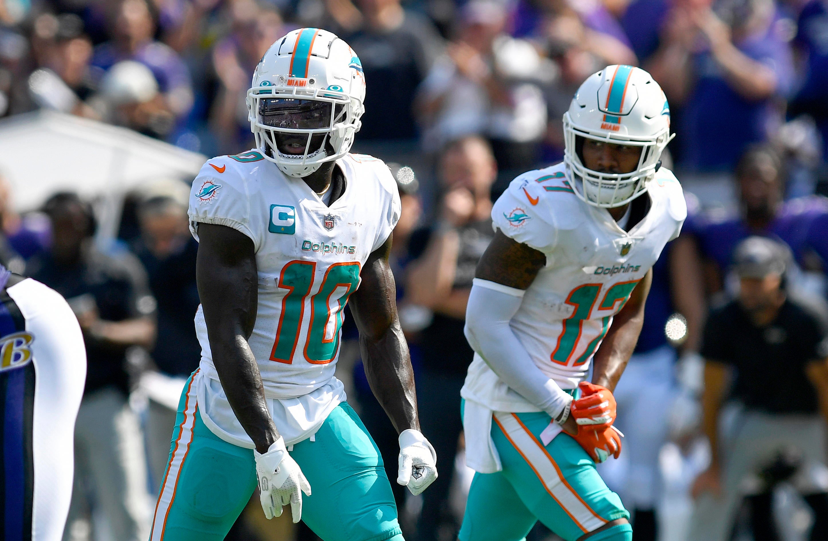 Pro Football Focus ranks Tyreek Hill and Jaylen Waddle as the best Wide  Receiver Duo! : r/miamidolphins