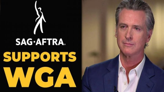 gavin-newsom-hollywood-writers-actors-strike-wga-sag-aftra