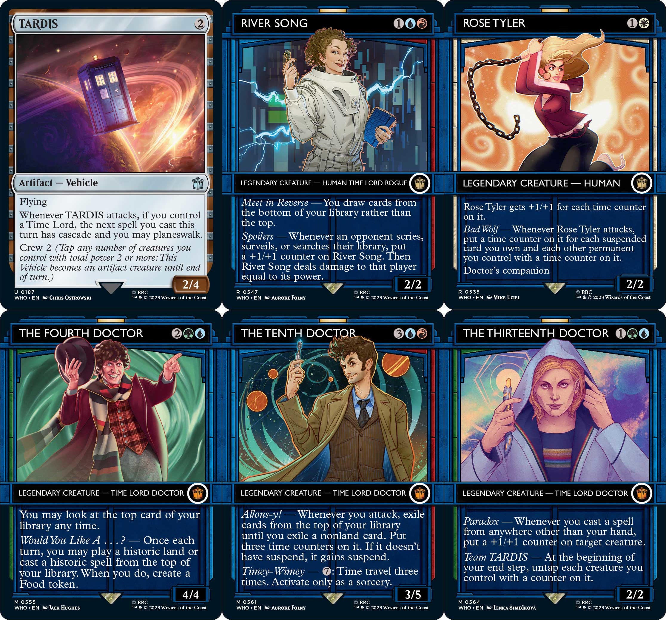 Magic: The Gathering Doctor Who Card List (Updated)