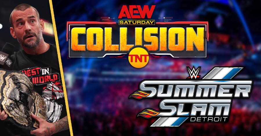 CM PUNK AEW COLLISION SUMMERSLAM WWE