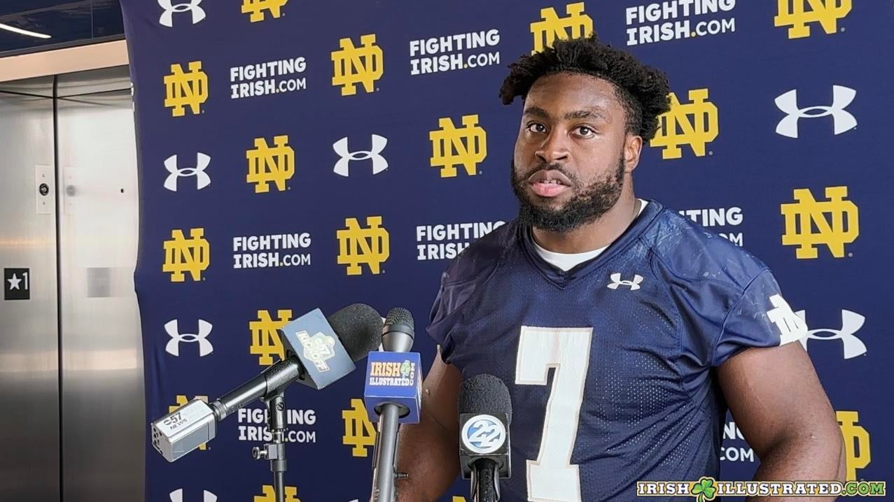 Notre Dame 99-to-0: No. 7 Audric Estimé, junior running back, bellcow,  workhorse - NBC Sports