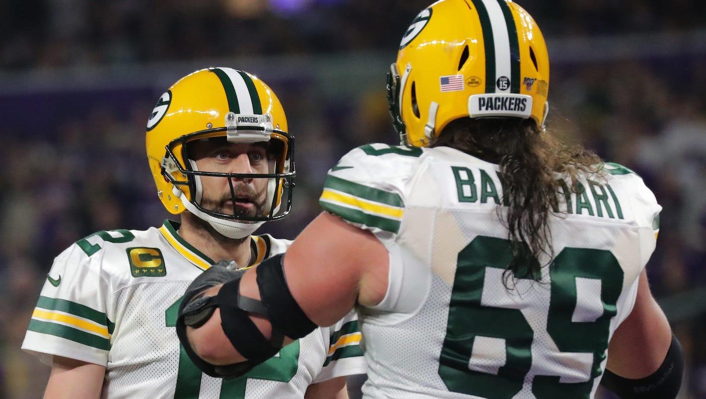 Packers GM says David Bakhtiari not going anywhere after Jets' Aaron Rodgers drums up trade speculation