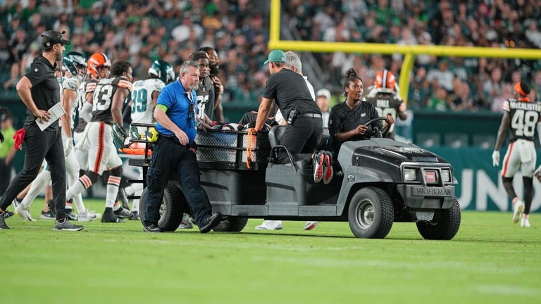 Two Eagles Players Carted off Field During Preseason Game Against Browns