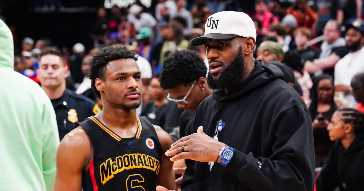 LeBron James Attends Dodgers Game With Son Bronny James Month After Cardiac  Arrest