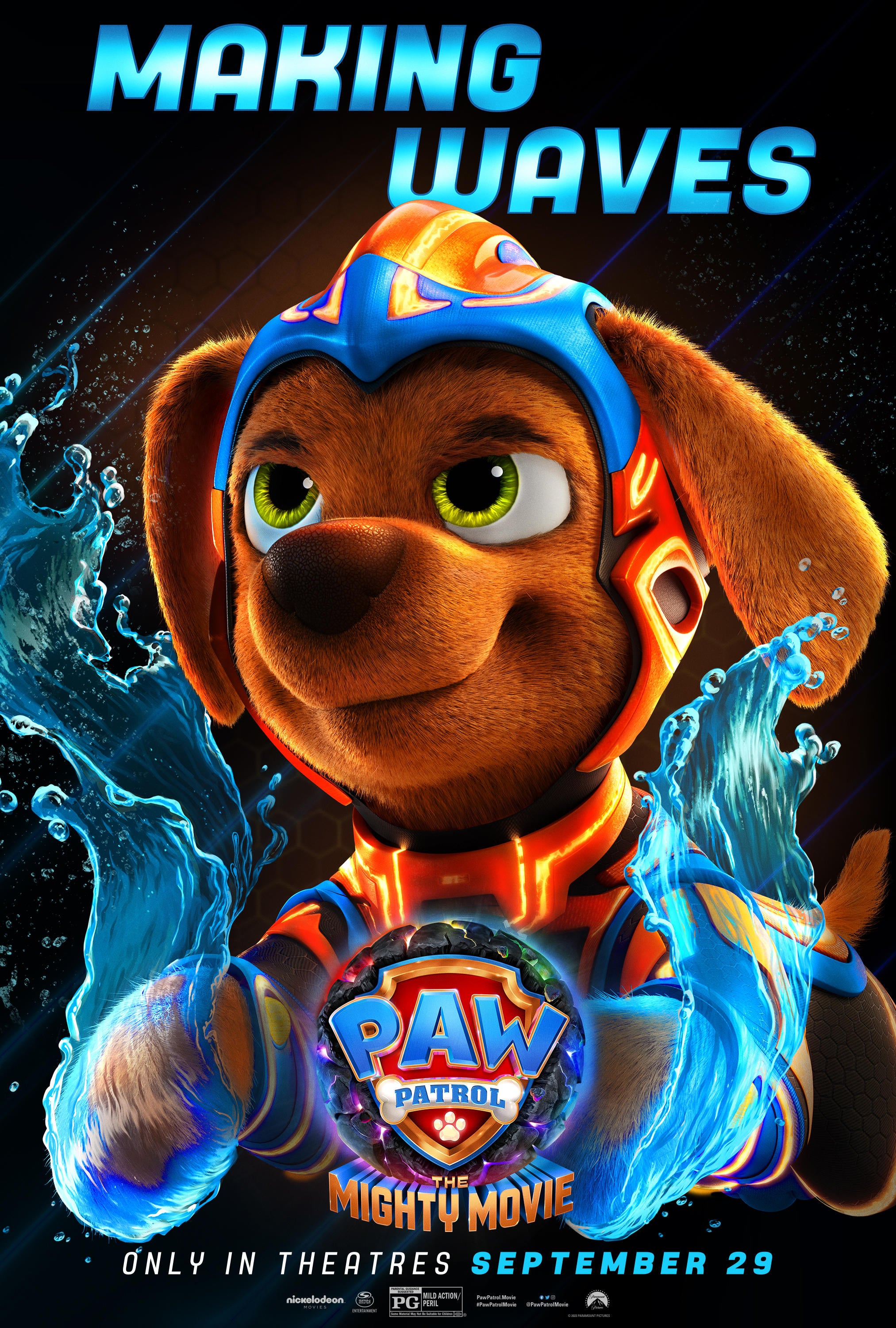 PAW Patrol: The Mighty Movie Character Posters: Zuma