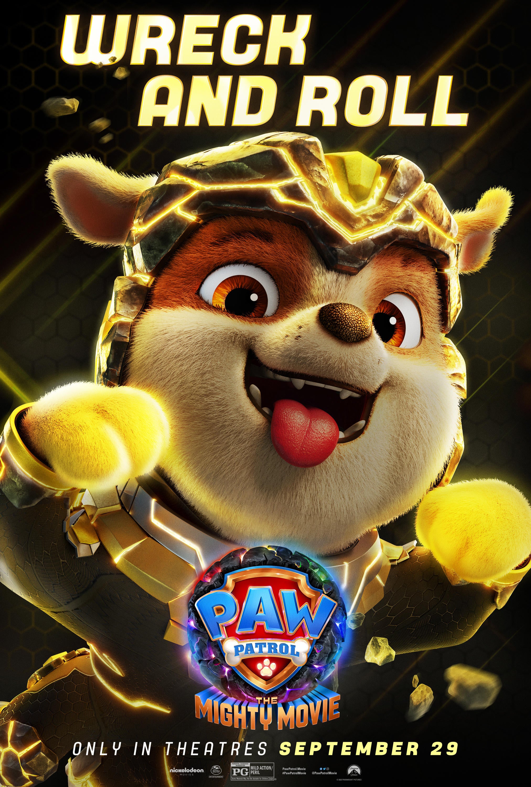 PAW Patrol: The Mighty Movie Character Posters: Rubble