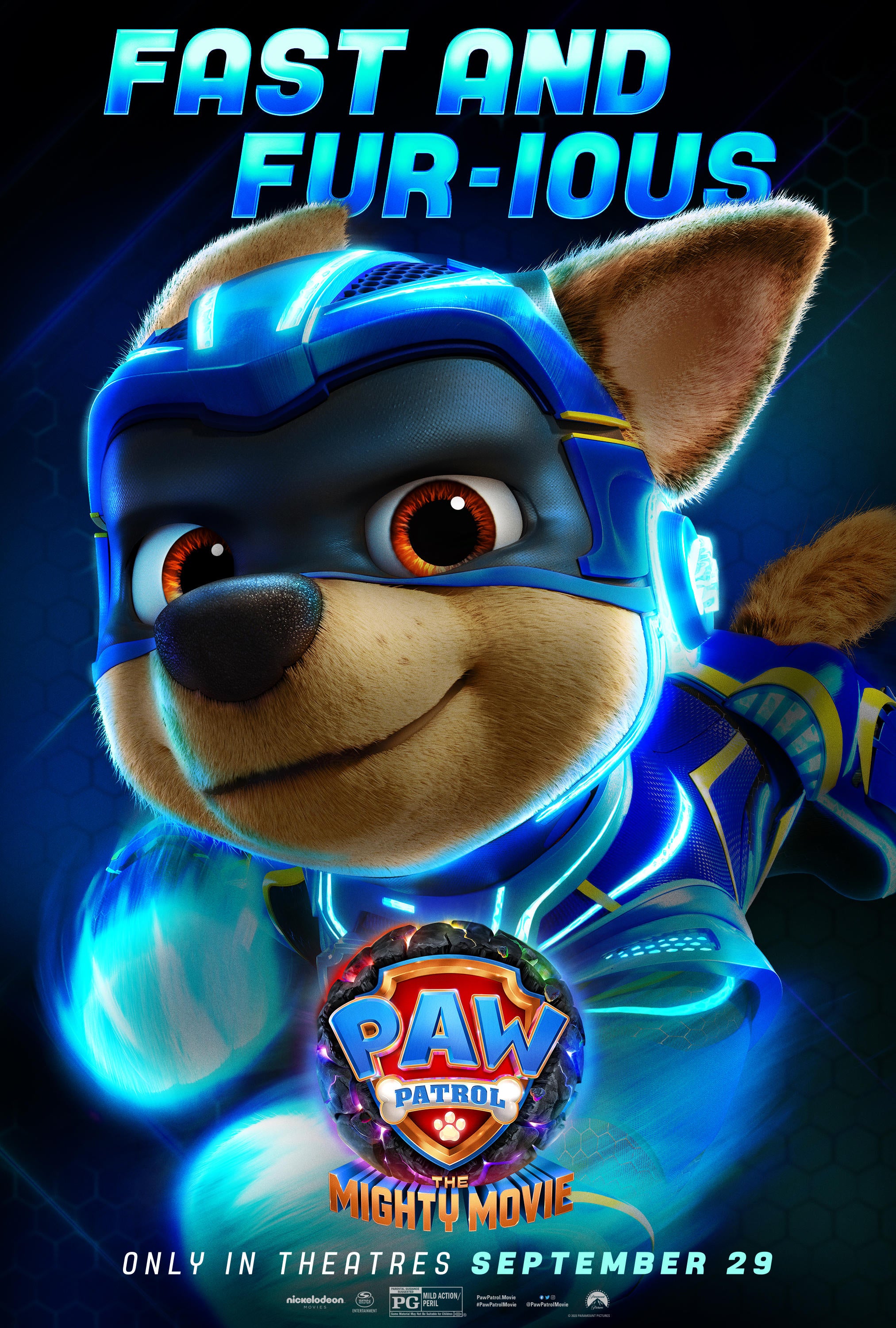 PAW Patrol: The Mighty Movie Character Posters: Chase