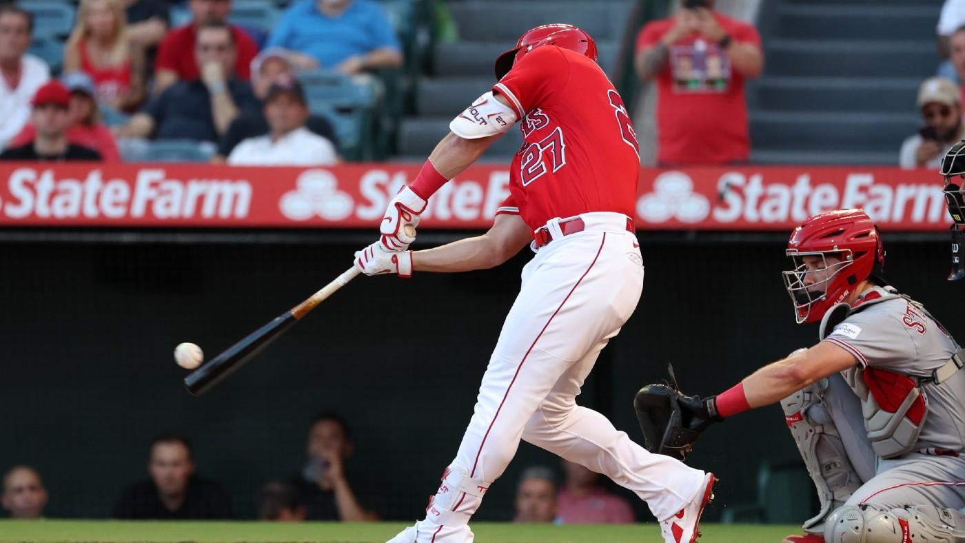 Fantasy Baseball: Mike Trout, Tyler O'Neill, Josh Naylor highlight biggest April rankings risers among hitters