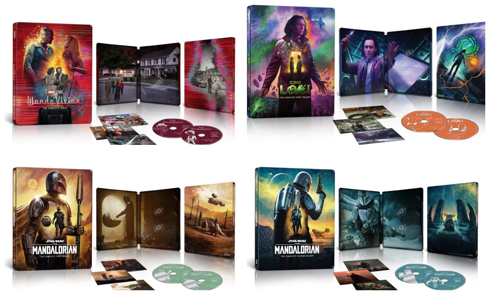 WandaVision, Loki Season 1, and The Mandalorian Season 1 and 2 are coming  to 4K UHD and Steelbook Blu-ray