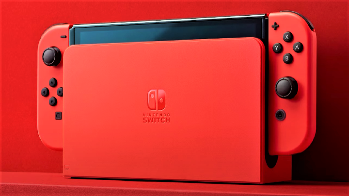 Super Mario Nintendo Switch OLED Console Revealed