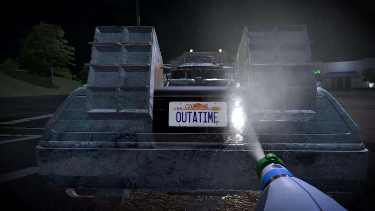 PowerWash Simulator adds paid Back to the Future DLC