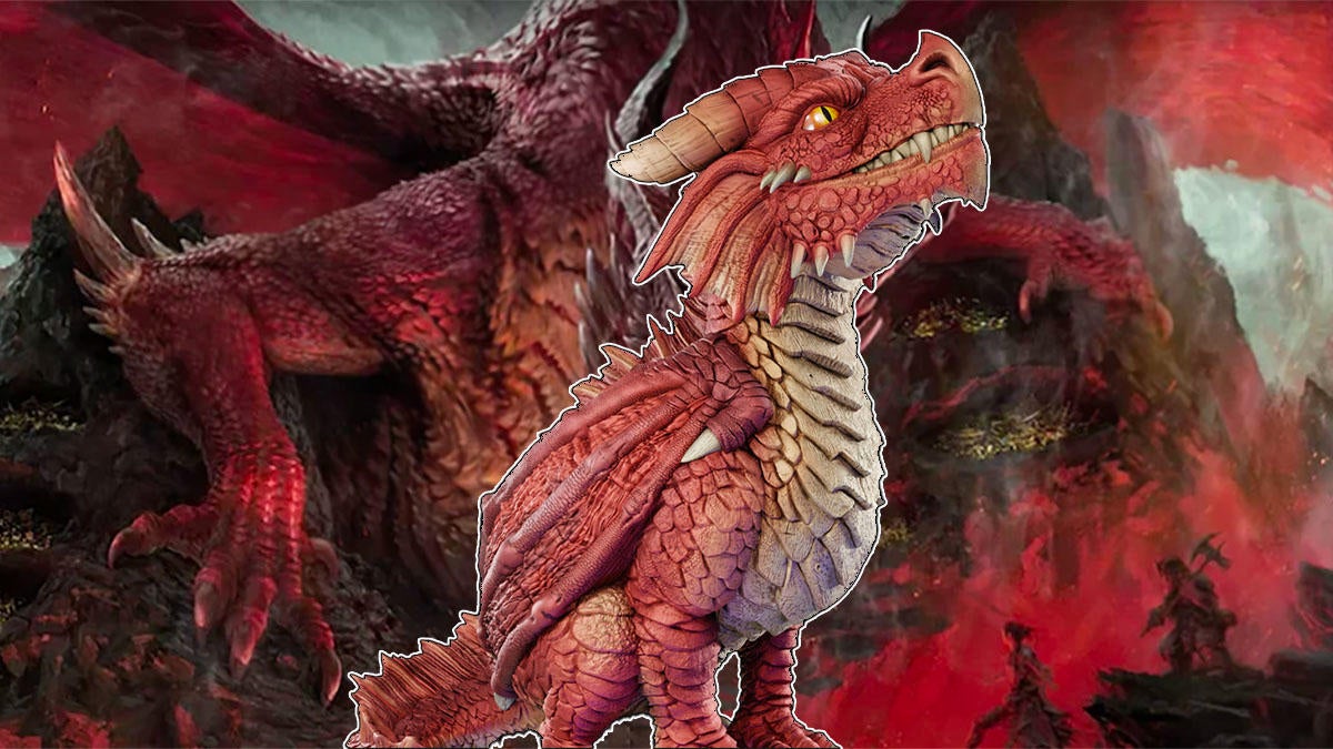 D&D Red Dragon Wyrmling Foam Figure Announced by WizKids (Exclusive)