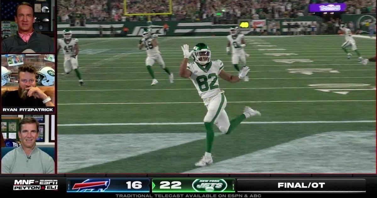 Buffalo Bills 16-22 New York Jets: Xavier Gipson wins it in overtime with  punt return touchdown after Aaron Rodgers injury