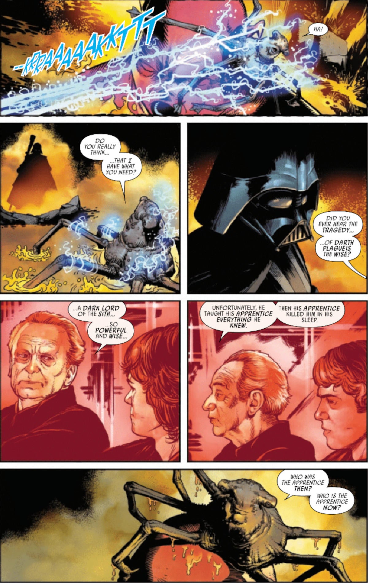 Star Wars Shows How Darth Plagueis Inspired Vader to Betray Palpatine