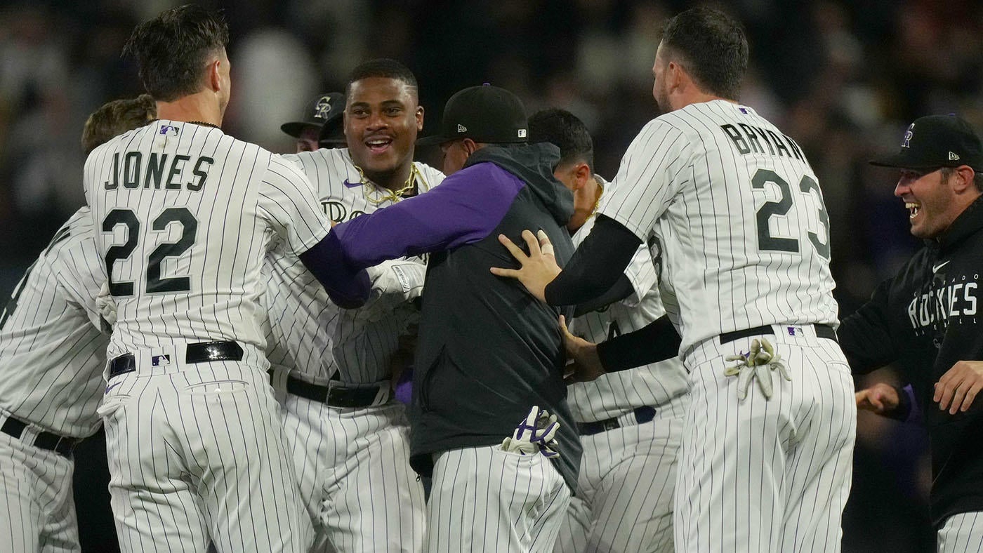 Rockies take no-hitter into ninth, rally for wild win over Giants