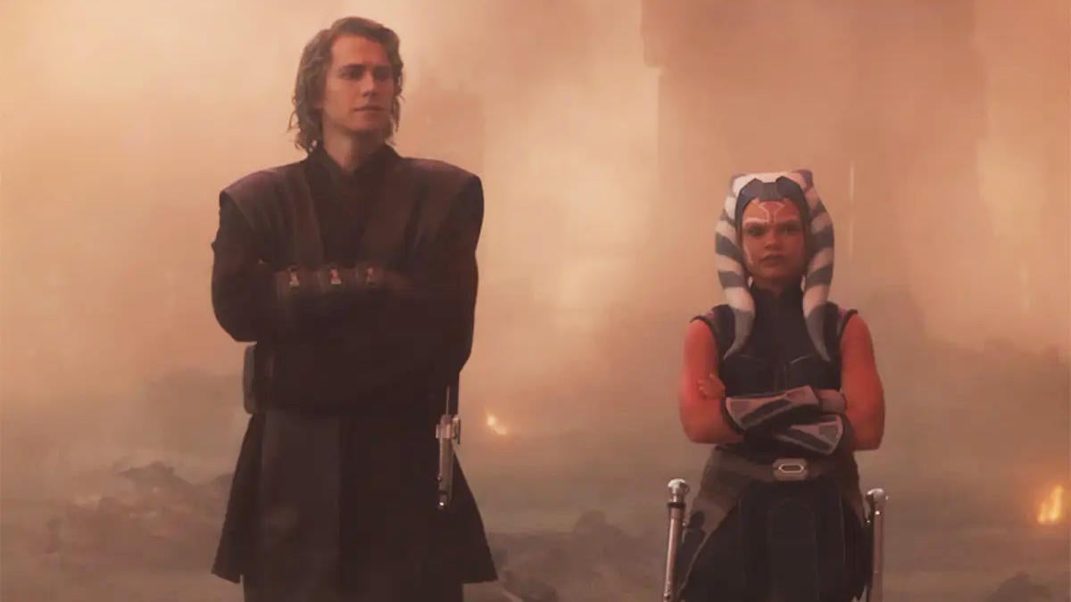 Star Wars: Ahsoka's Ariana Greenblatt Reunites With Hayden Christensen ...