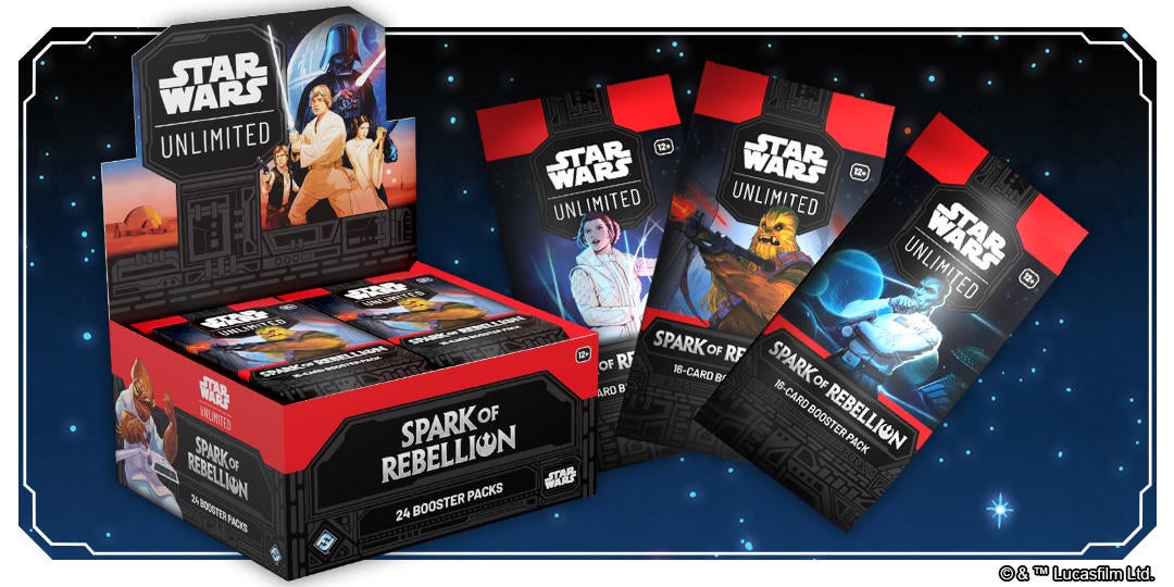 Star Wars: Unlimited - Spark Of Rebellion Booster Case (6 Boxes) Depos