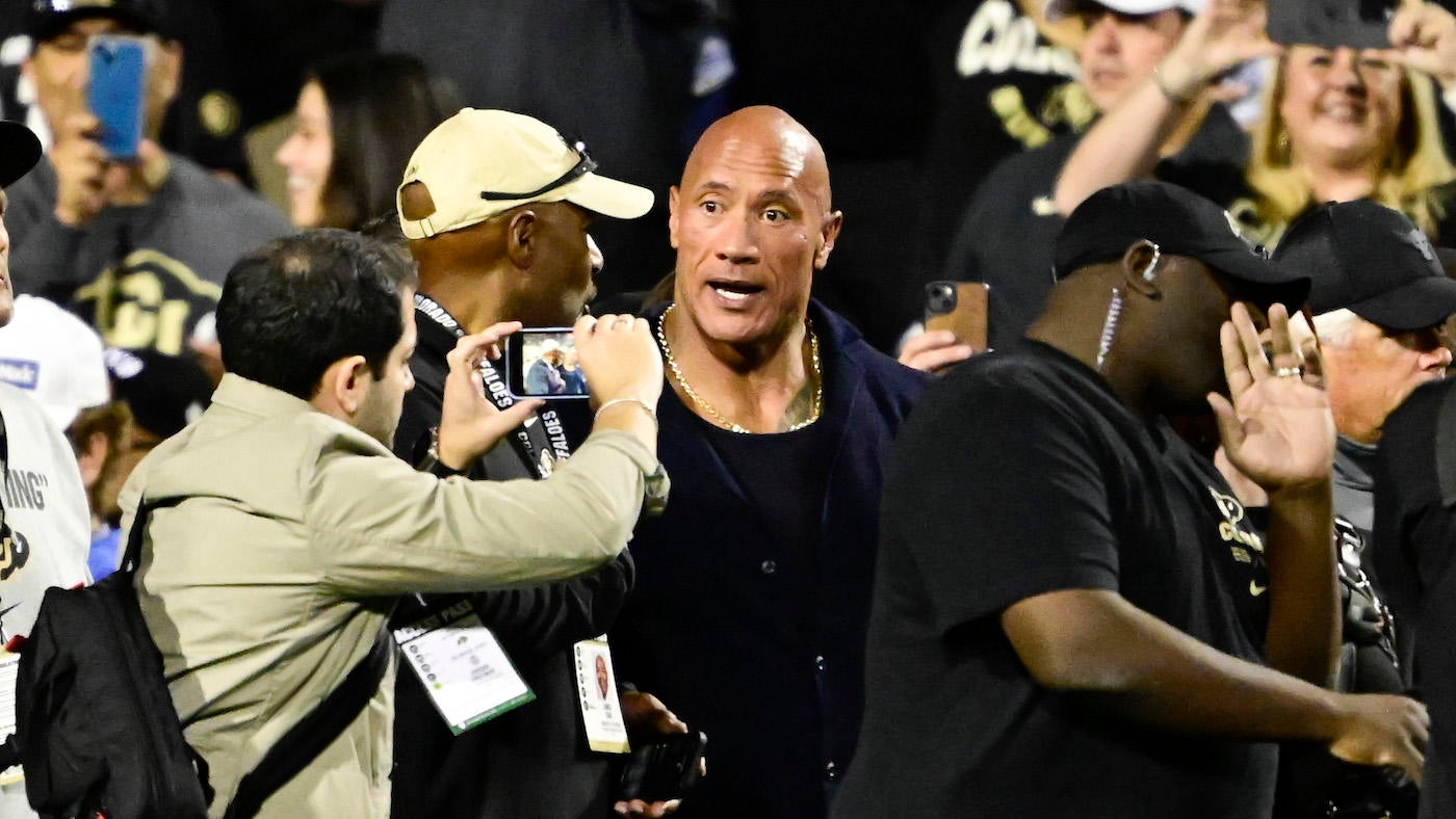 WATCH: Dwayne 'The Rock' Johnson addresses Colorado football players in locker room before wild Week 3 win