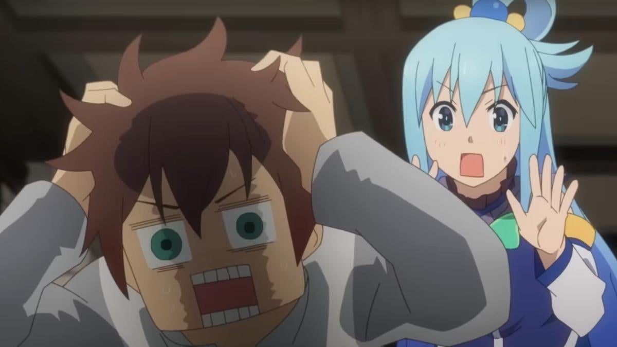 Aqua and Kazuma - Konosuba