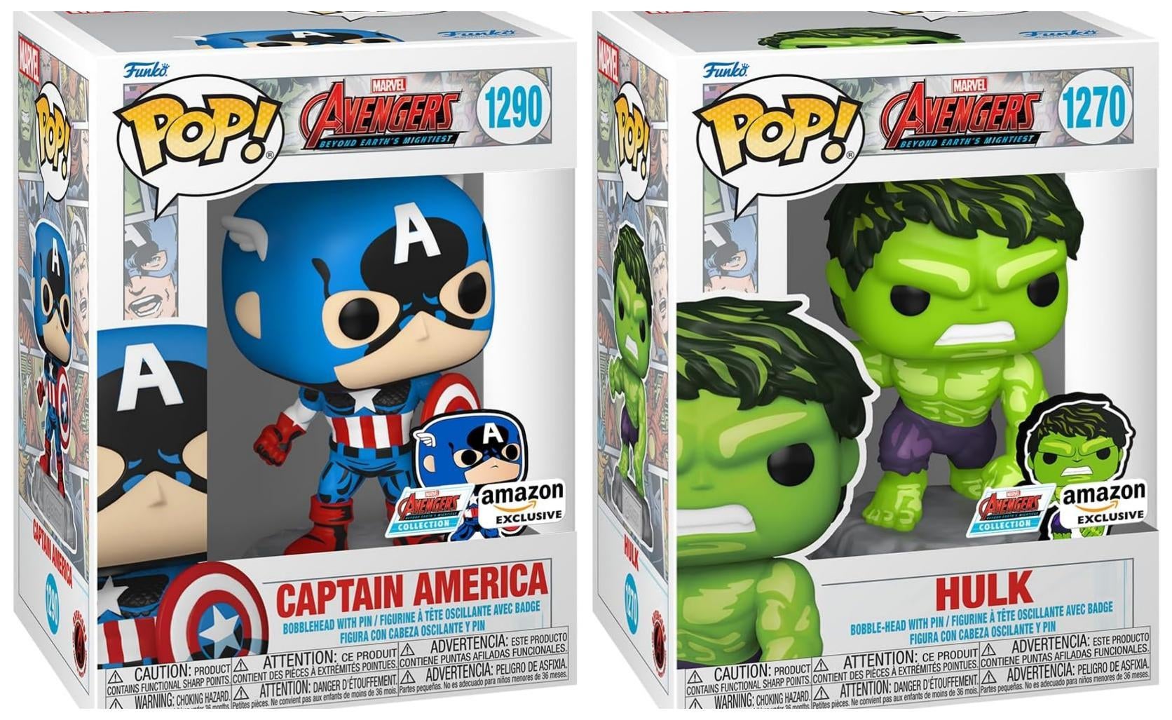 Captain America and The Hulk Join The Avengers 60th Anniversary Funko Pop  Collection