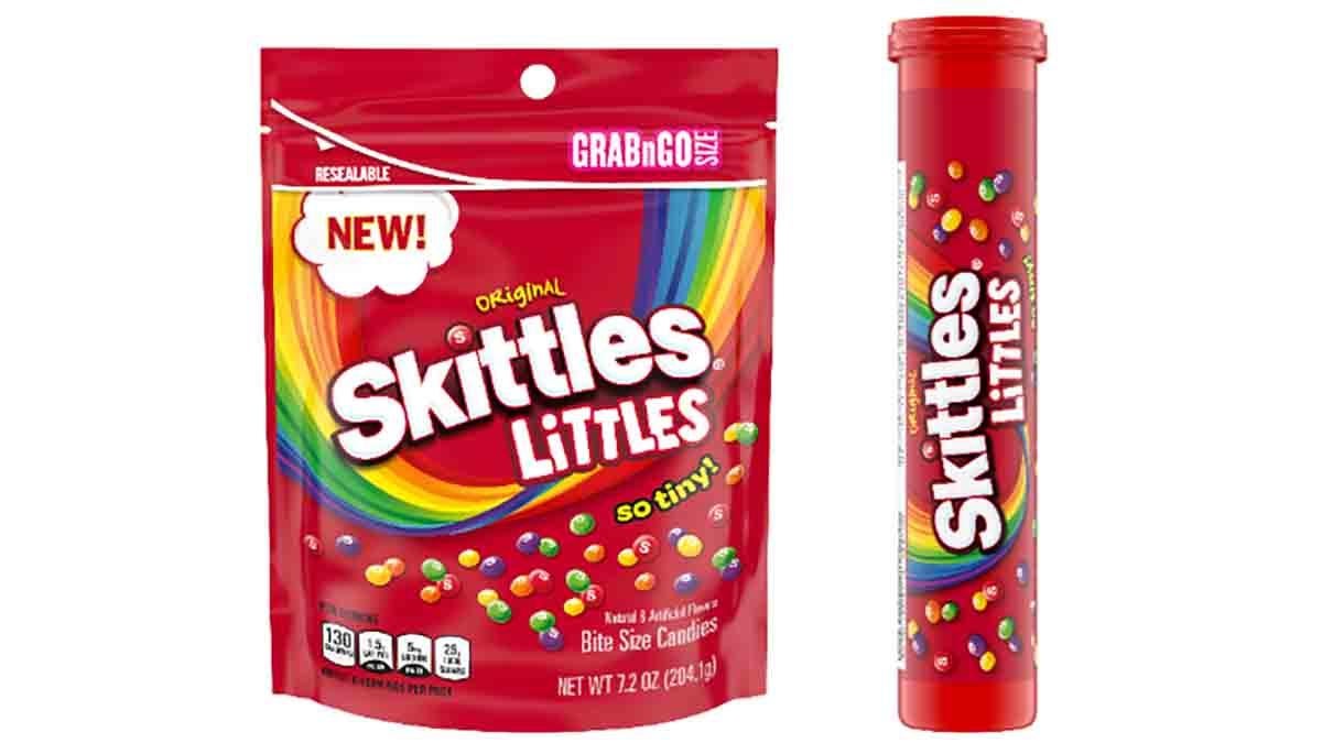 New Mini Peanut Butter M&M's and Skittles Littles. Both coming soon!  Someone has said they spotted the Skittles Littles at 7-Eleven! info…