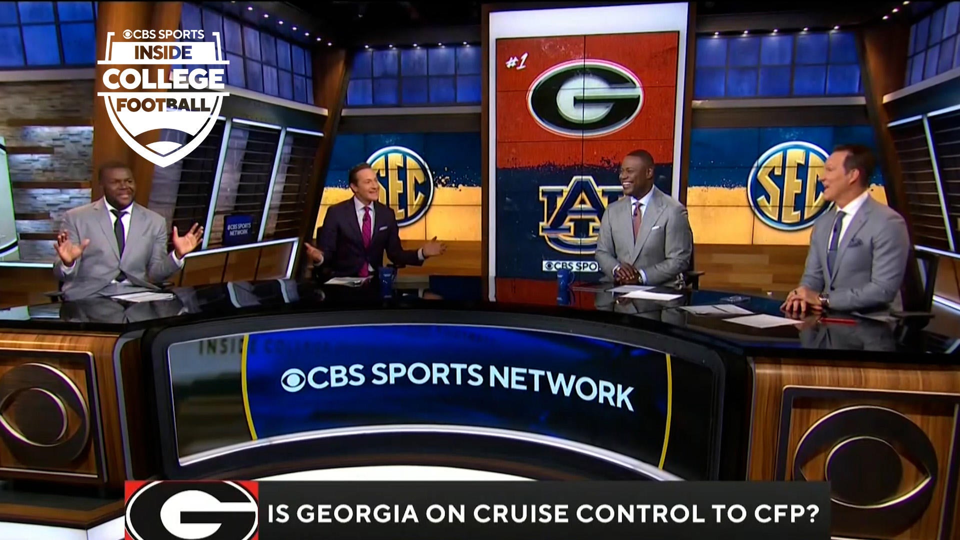 CBS SPORTS' COLLEGE FOOTBALL STUDIO SHOWS TO BE PRESENTED LIVE