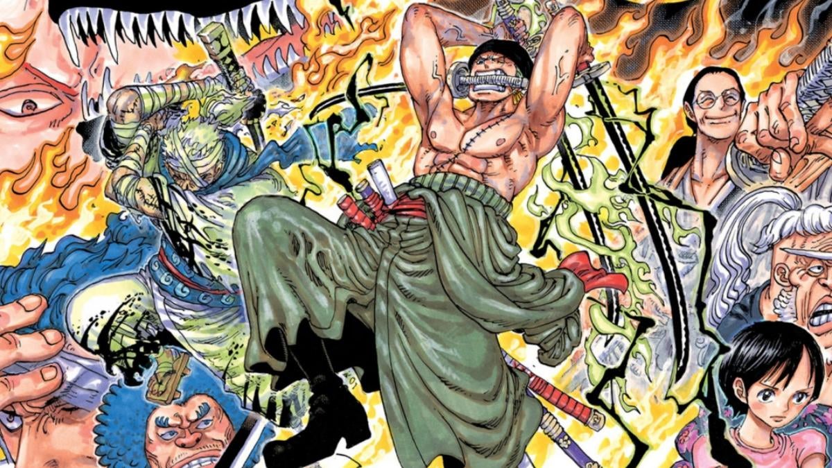 One Piece Creator Inks Zoro Art