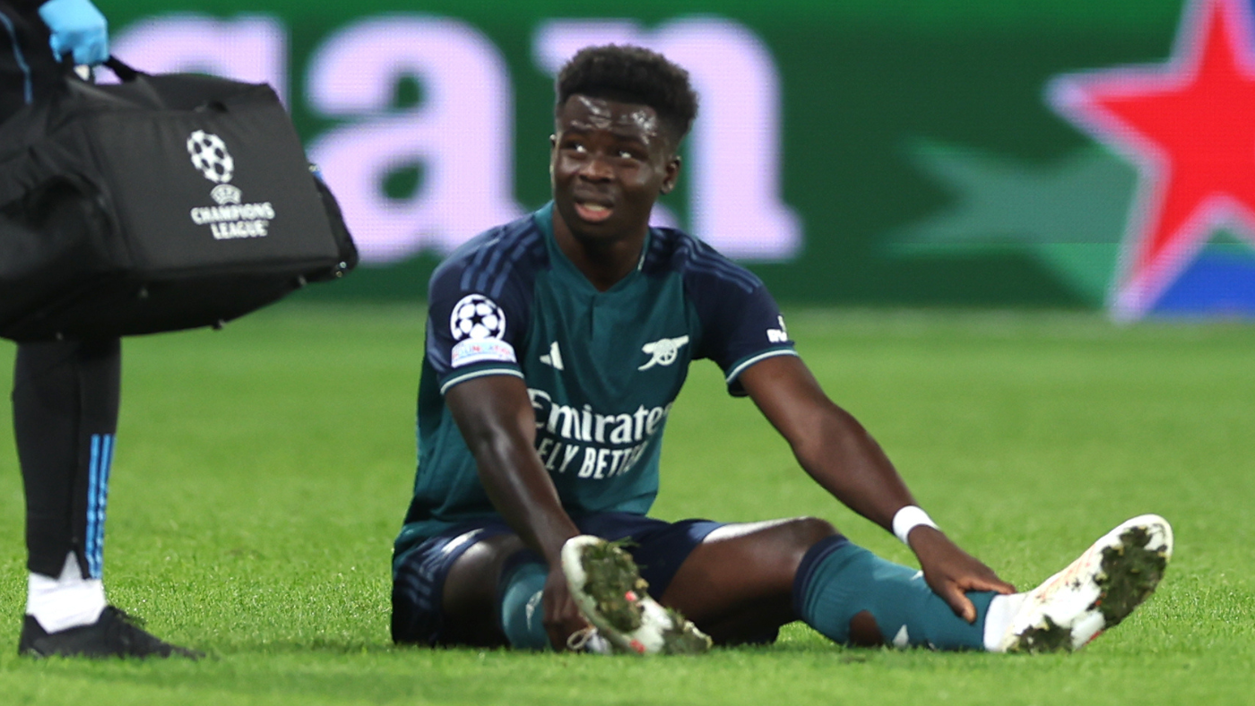 Arsenal’s Bukayo Saka withdraws from England squad with hamstring injury; no replacement named