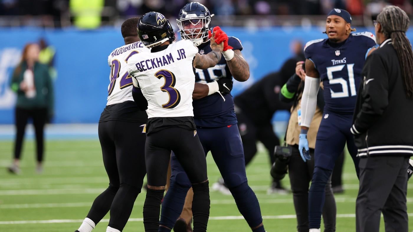 Odell Beckham Jr.-Jeffery Simmons fight: Former Pro Bowlers have confrontation after Ravens-Titans in London