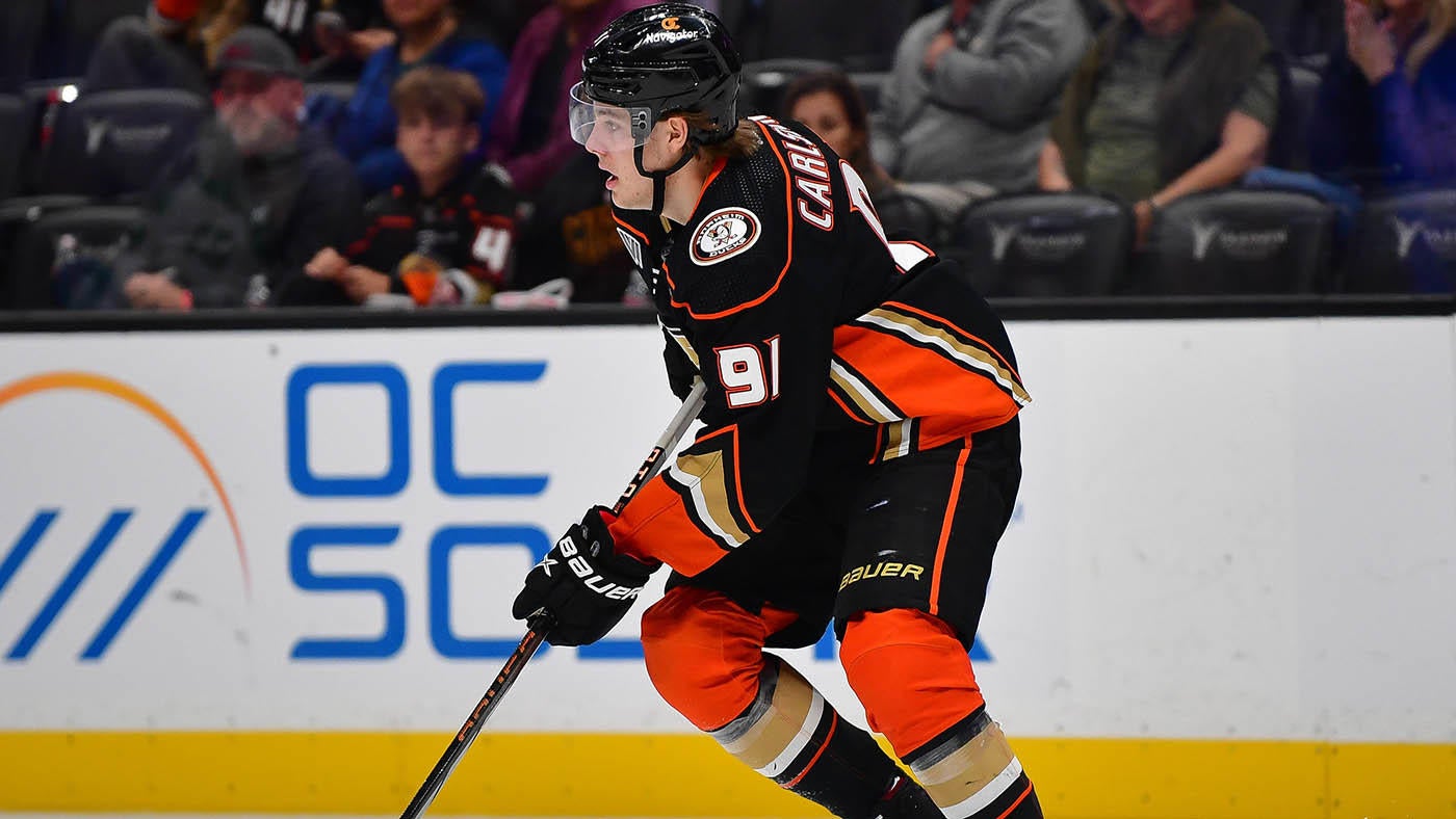 WATCH: Leo Carlsson, No. 2 overall pick in 2023 NHL Draft, scores first career goal in Ducks debut