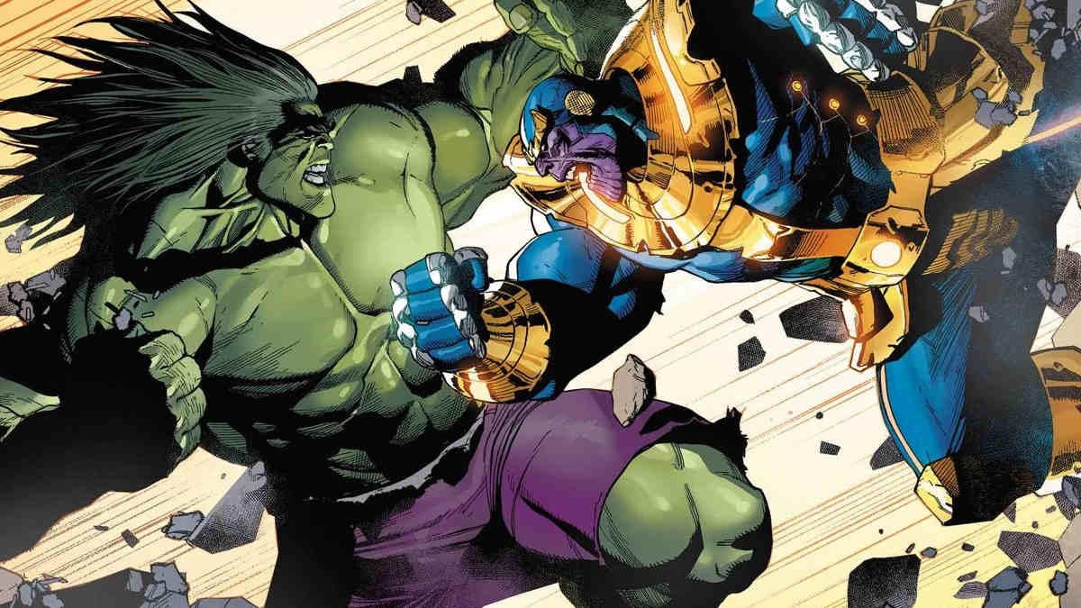 Hulk vs thanos comic
