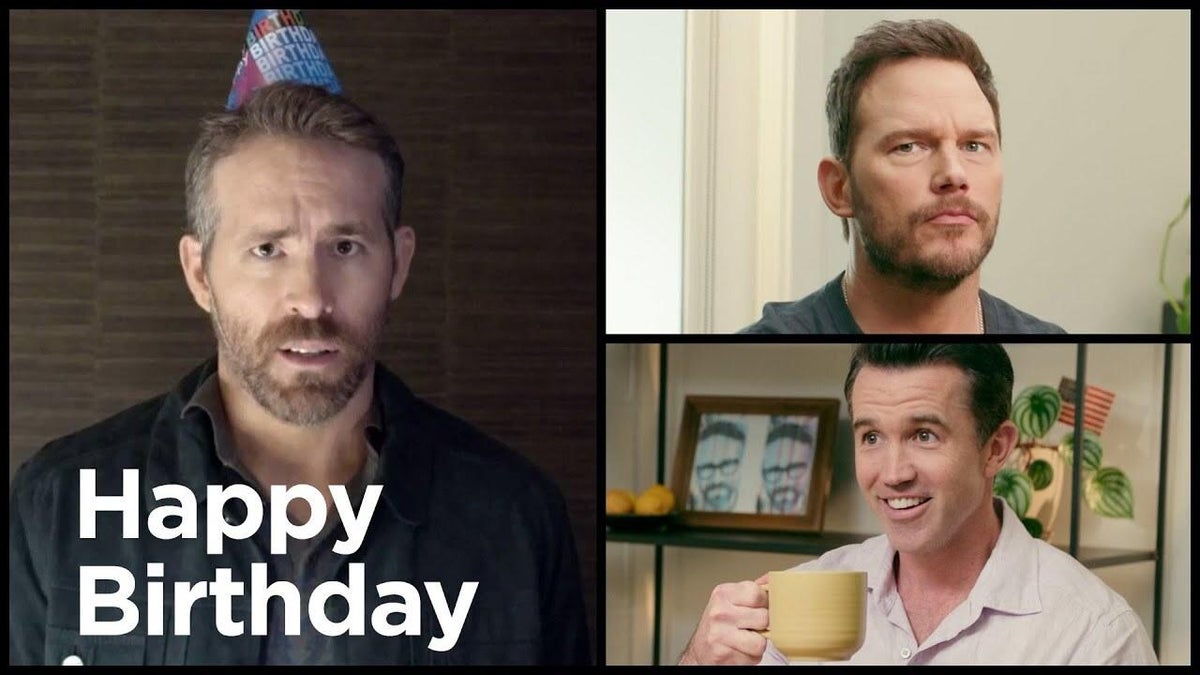 Chris Pratt Helps Rob Mcelhenney Celebrate Ryan Reynolds Birthday 
