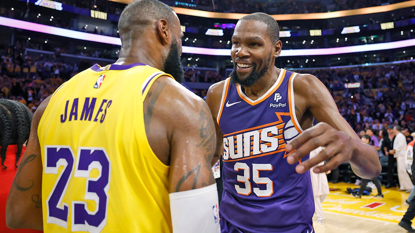Kevin Durant passes Hakeem Olajuwon for 12th on scoring list, but falls to LeBron James in rare matchup