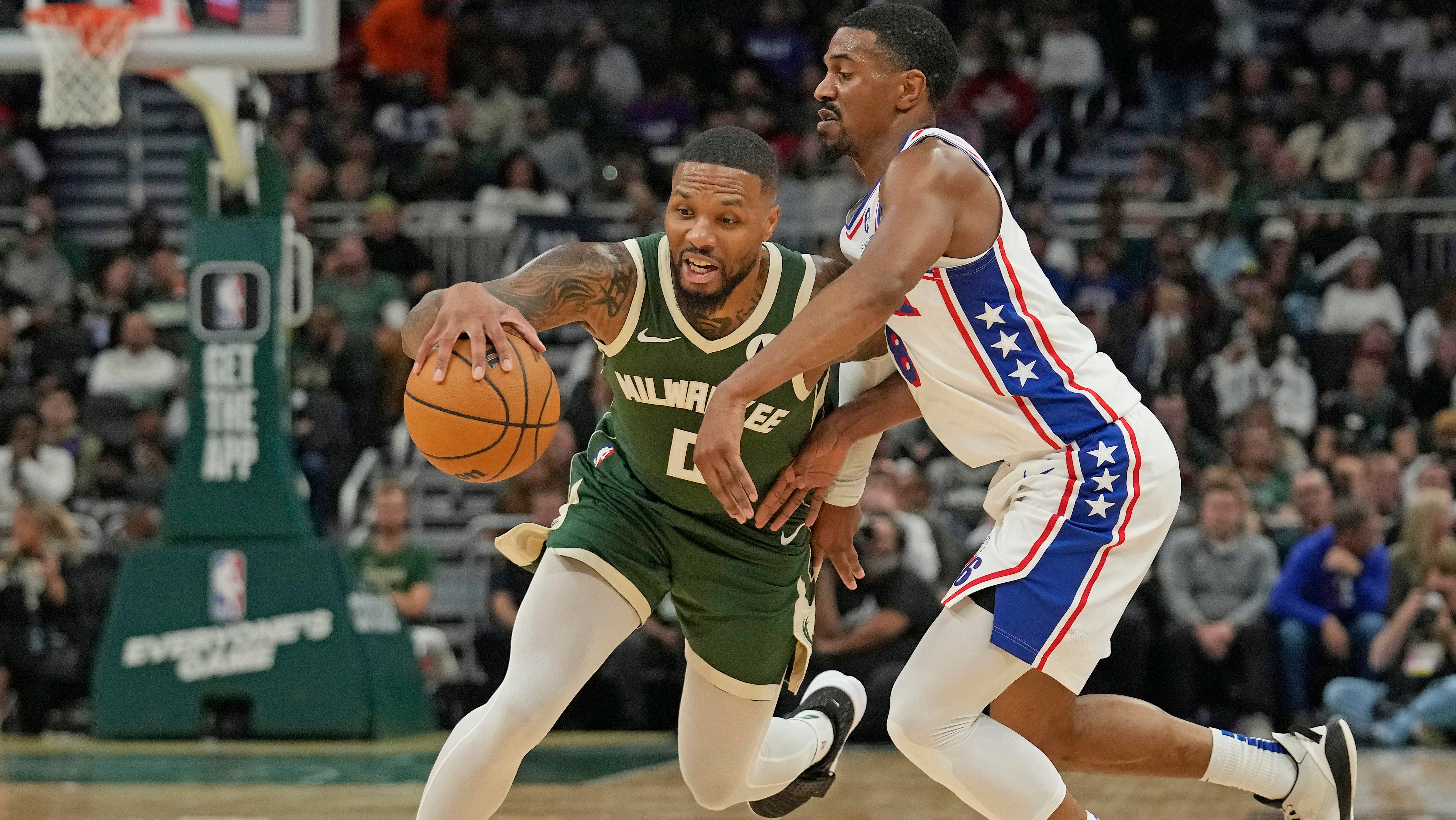 Damian Lillard’s historic Bucks debut through the eyes of his teammates: ‘It’s really just a feast for us’