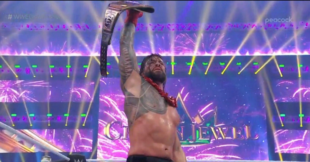 WWE Crown Jewel Roman Reigns LA Knight and Retains WWE Crown Jewel Roman Reigns LA Knight and Retains