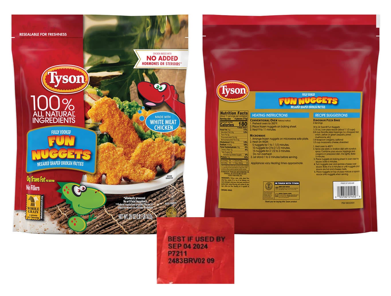 Tyson Recalls Nearly 30,000 Pounds of Frozen Chicken Nuggets
