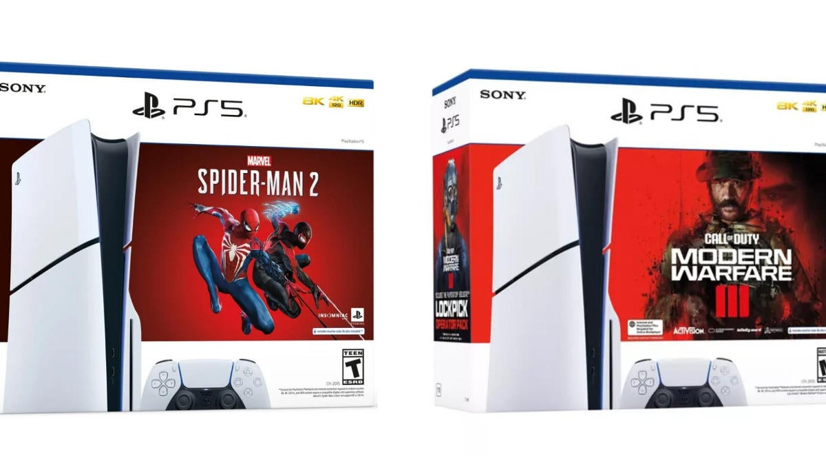 PS5 Slim Console Marvels Spider-Man 2 Bundle + PS5 DualSense