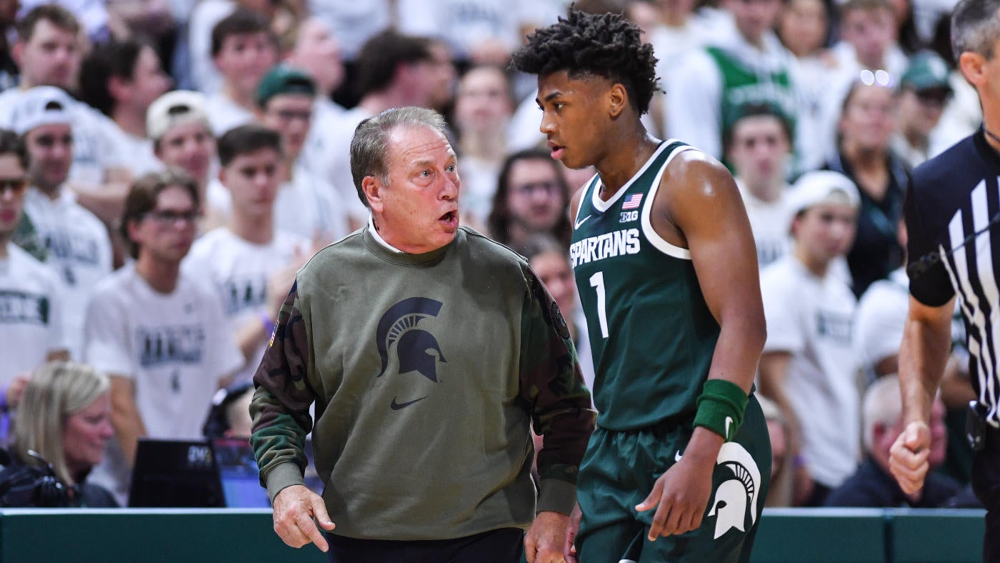 
                        College basketball rankings: Michigan State plummets in Coaches Poll after losing to James Madison
                    