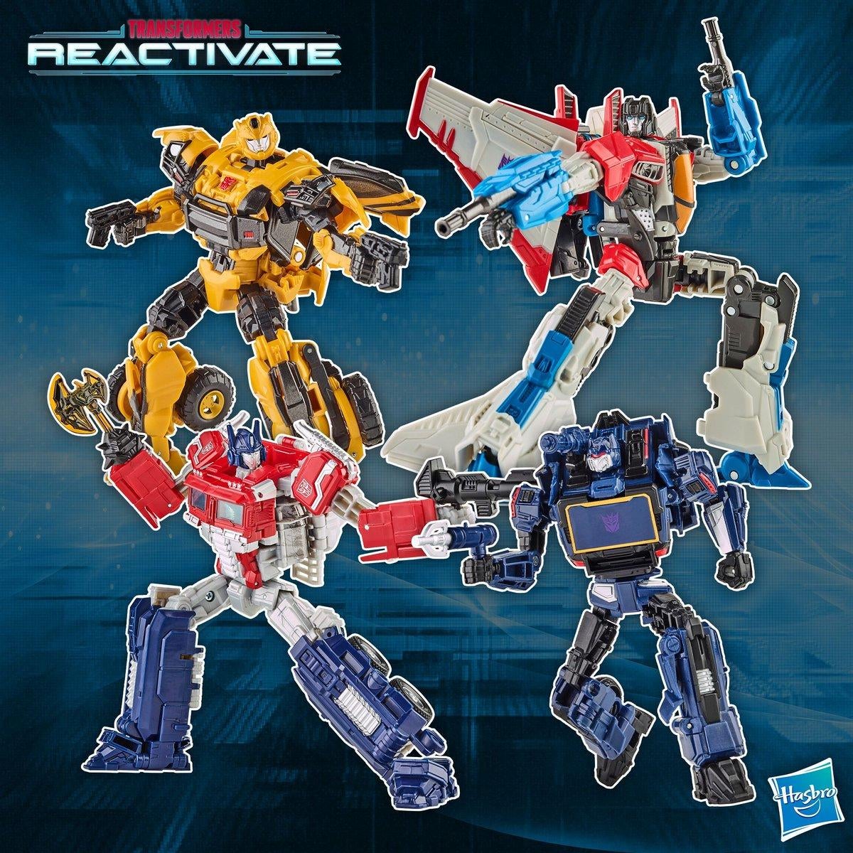 Transformers: Reactivate Optimus Prime and Soundwave Figures